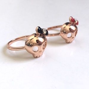 Rose Gold Vintage Skull Ring