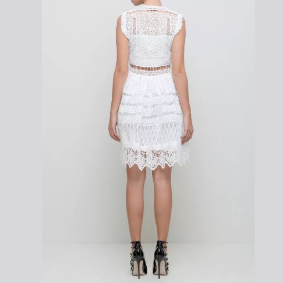 โจ SOLD ๐ ALEXIS Sage Lace Fit & Flare Dress - Picture 2 of 4