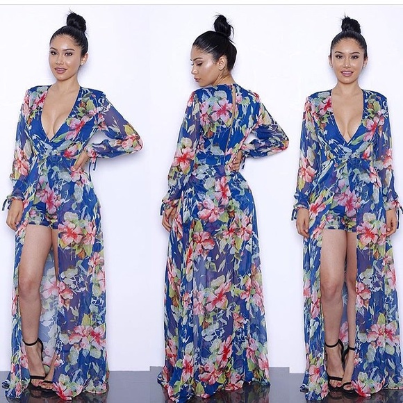 Nasty Gal Dresses & Skirts - 💖"All Eyes On You" Maxi Romper💖