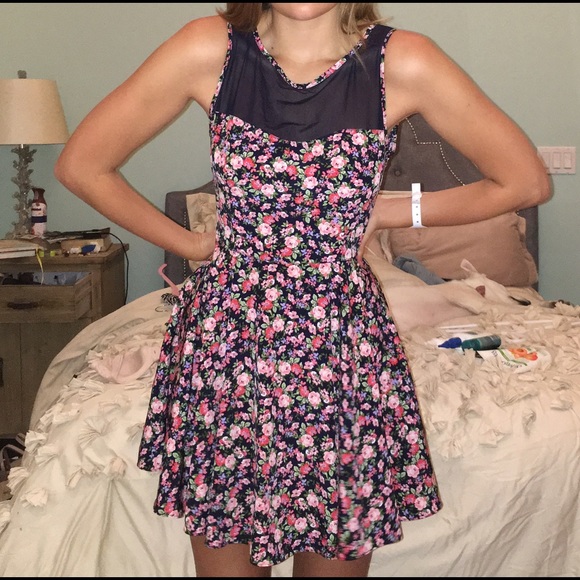 floral skater dress