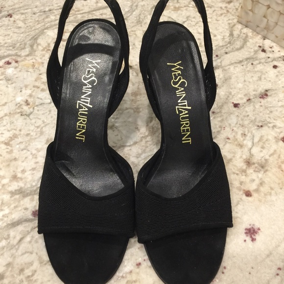 Black Yves Saint Laurent  YSL sandals