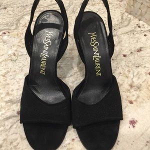 Black Yves Saint Laurent  YSL sandals