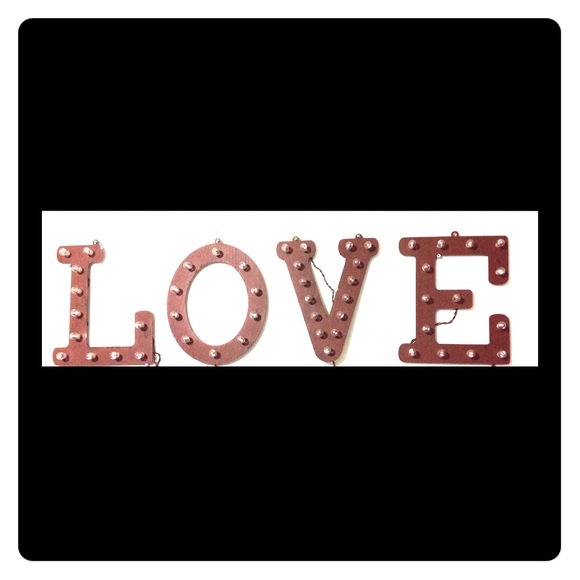 "LOVE" Lighted Marquee Wedding Hanging Decoration