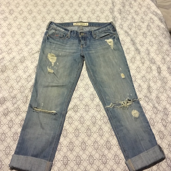 cropped boyfriend jeans