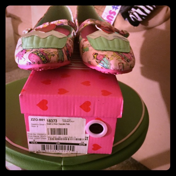 Iron Fist Shoes - New With Box Iron Fist T-strap cupcake flats. CUTE