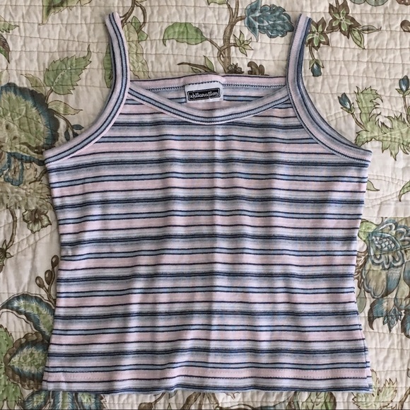 Vintage 90s striped tank top - Picture 2 of 5
