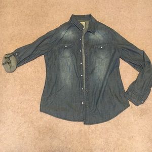 Jean button up