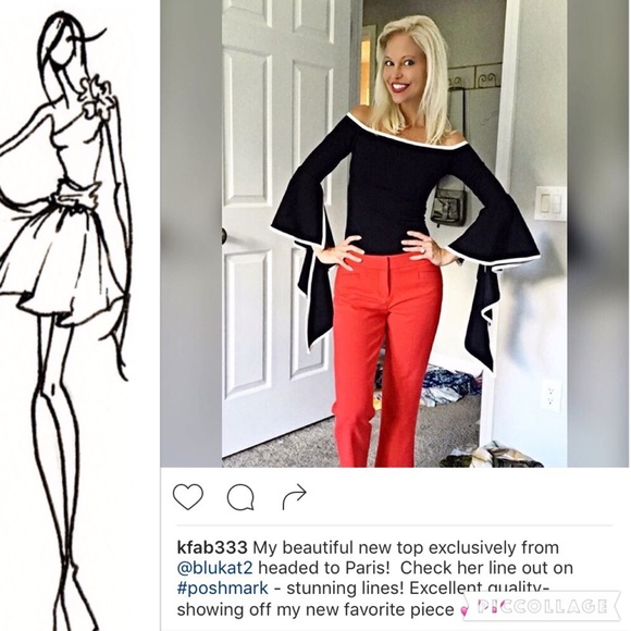 HP!!🎉🎉🎉HOT!🔥Black Off the Shoulders Top - Picture 4 of 4