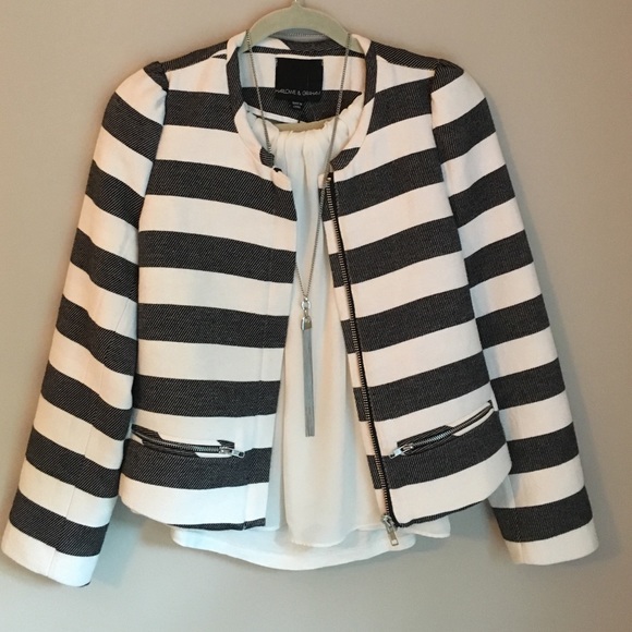 Harlowe & Graham striped blazer