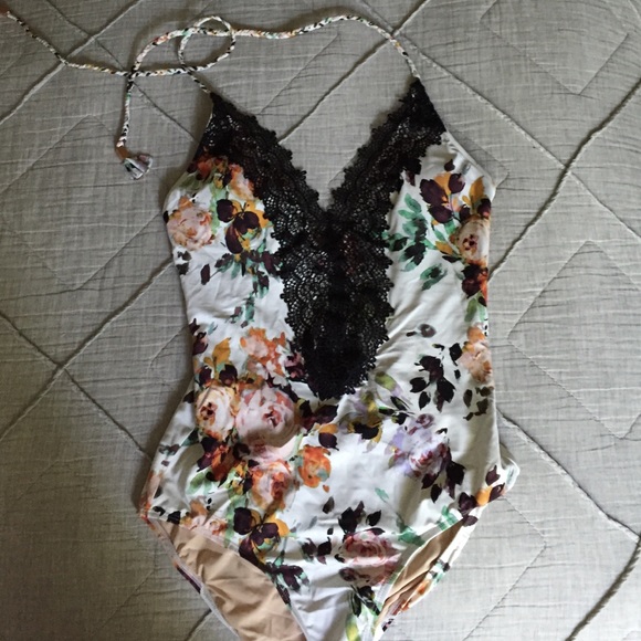 Anthropologie Lace Front One Piece - Picture 3 of 4