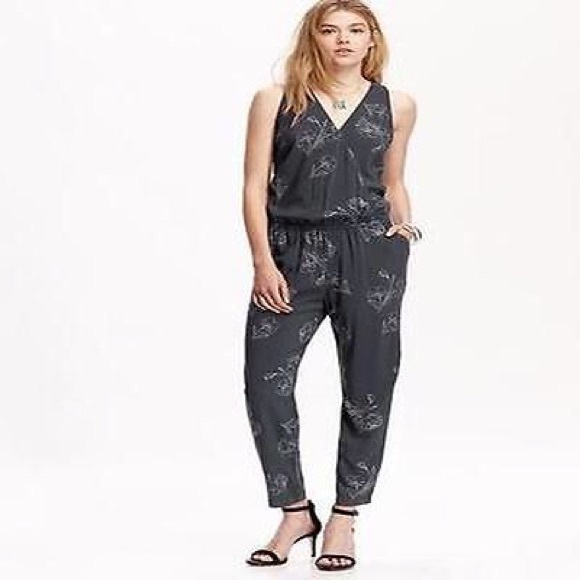 Old Navy Floral Jumpsuit