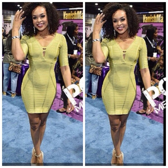 Green Bandage dress