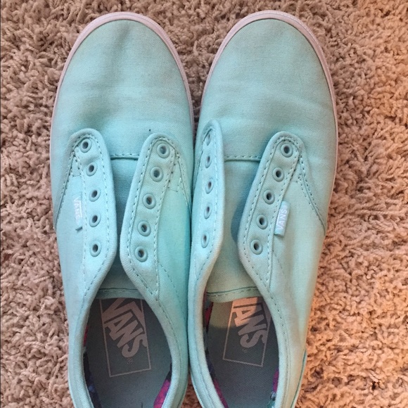 Vans turquoise shoes