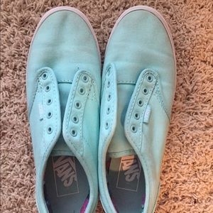 Vans turquoise shoes
