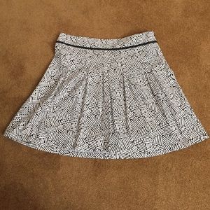 Black and white skirt