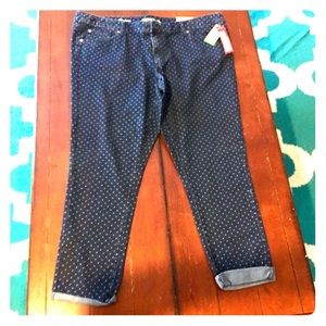 Merona polka dot pants, NWT