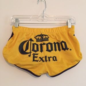 Corona mesh booty shorts