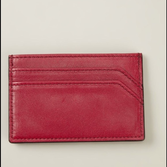 NWT JIMMY CHOO Deep Red Dean Cardholder - Picture 2 of 4