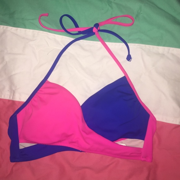 Wrap halter swim top