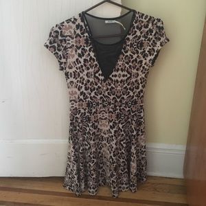 Leopard skater dress.