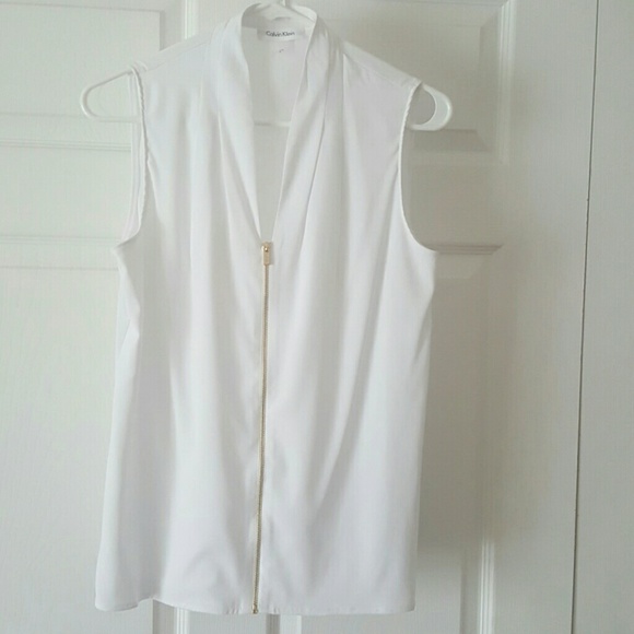 Calvin Klein sleeveless blouse