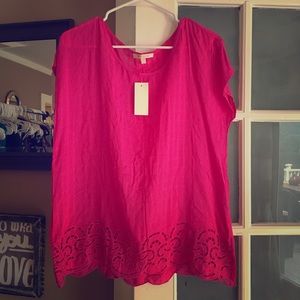 Hot pink blouse, NWT