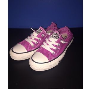Pink converse shoes