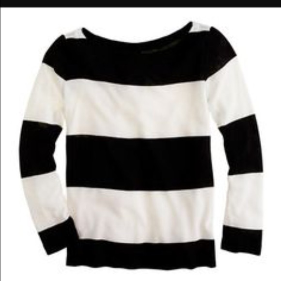 J. Crew Tops - Rugby stripe boatneck top JCrew retail