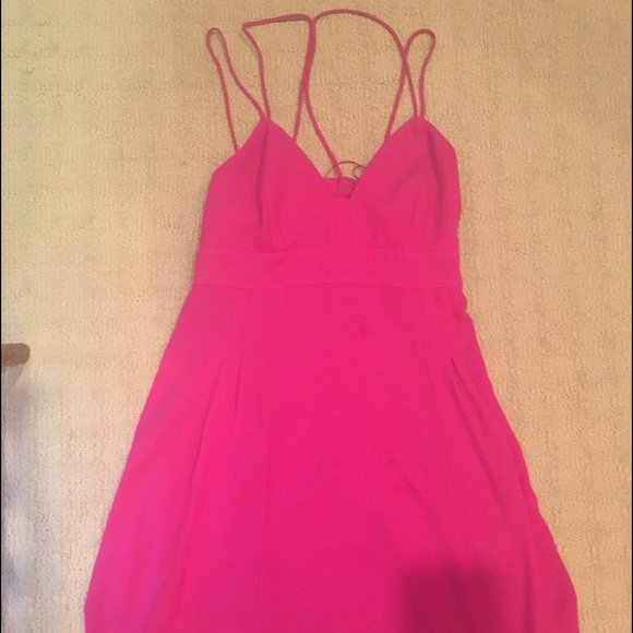 Express dress size 6 raspberry