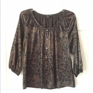 Express print blouse