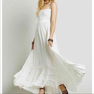 Free People Extratropical Maxi Dress small White