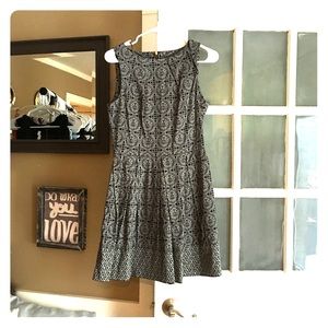 Gray printed skater dress, NWT