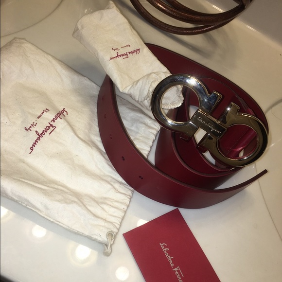 ✨SOLD Salvatore Ferragamo LARGE logo buckle belt