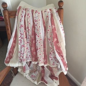 Free People Hi Low skirt small/4 Boho Hippie