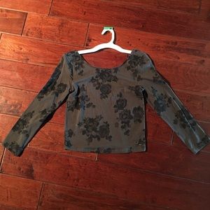 ✨ON SALE✨ Floral American Eagle Crop Top