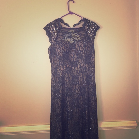 Sparkly Prom Dress With Slit!