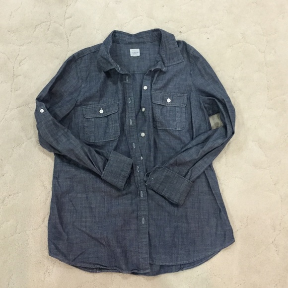 J Crew Chambray Top