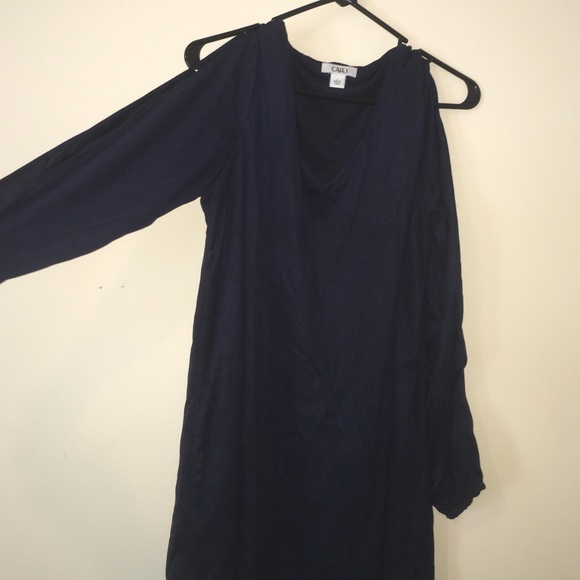 Suede Open Sleeve Dress
