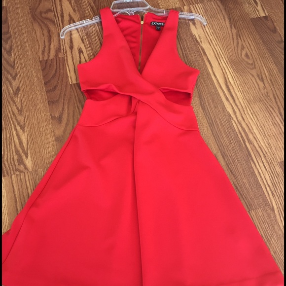 Express Dresses & Skirts - Red Cut Out Express Dress