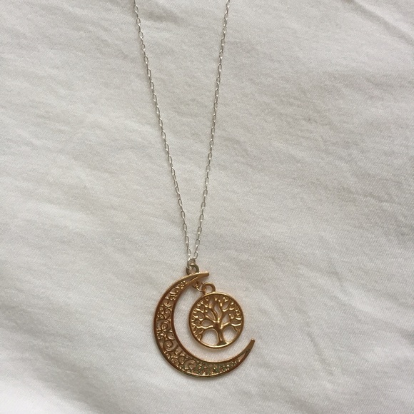 CRESCENT & TREE NECKLACE