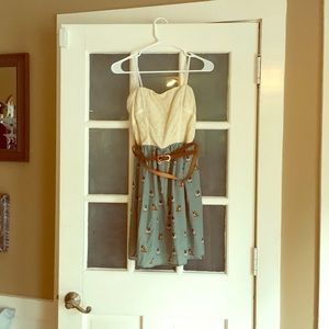 Bulldog printed dress, NWOT