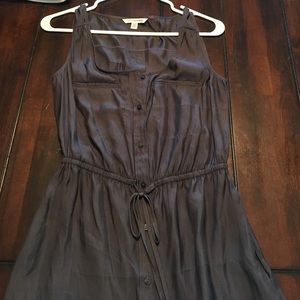 AE button up dress with drawstring waist