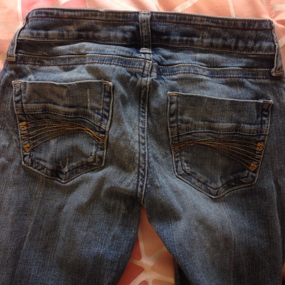 Decree Distressed Boot Cut Jeans - Medium Wash - Picture 4 of 4