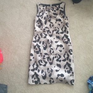 Cheetah print dress with a knot on the top