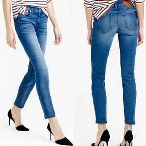 JCrew Toothpick Jean in Harborside Wash