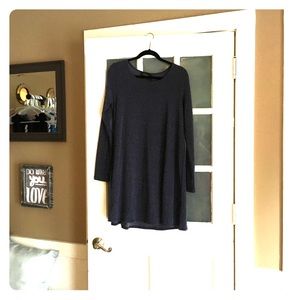 Navy blue long-sleeve dress, NWOT