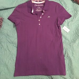 Collared shirt: purple