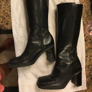 Tommy Hilfiger Black Knee High Boots