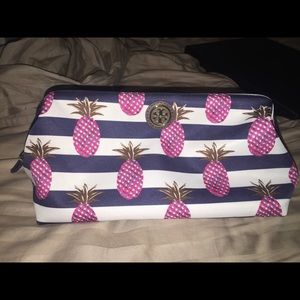 Tory Burch Pineapple Cosmetic Makeup Bag