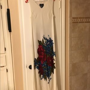 Carole Little White Long Sundress